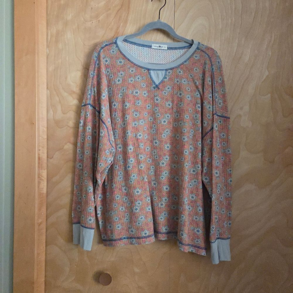 Natural Life Mix & Match Waffle Pajama Top